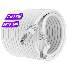 Cavo Ethernet 50 Metri, Cavo Lan 50m Cat 7, Alta Velocità Cavo Rete, 24AW HD030