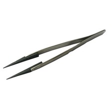 Pinzetta in acciaio con punta in plastica a punta per riparazione orologi F91595