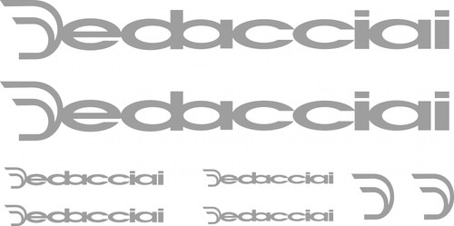 Adesivi telaio dedacciai loghi - adesivi,