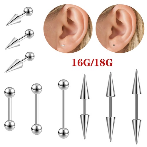 Orecchino perno acciaio inox