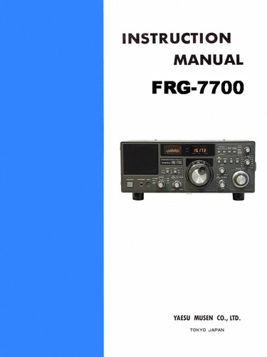 Yaesu frg 7700 manuale - yaesu,
