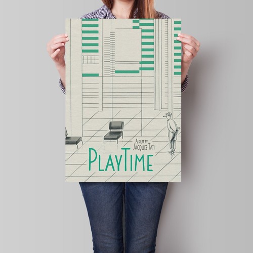Poster playtime 1967 jacques - playtime,