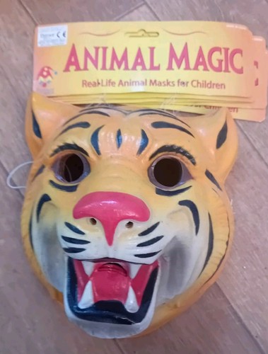 Maschera tigre plastica - tigre,