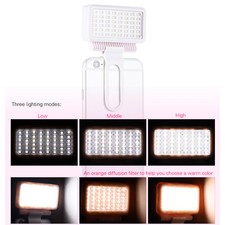 faretto led per videocamera smartphone fotocamere ect + accessori