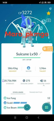 Pokemon shiny suicune lv50 - suicune,