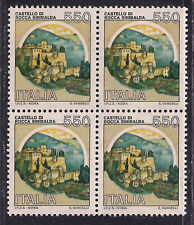 Italia 1980 castelli 550, varietà dent. 13 1/4, Sassone 1522/AIII blocco MNH/**