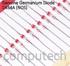 10 pezzi 1N34A Diodi Originali al Germanio AM FM TV Detector Fuzz Pedal DO-7