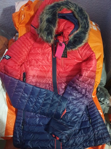 Superdry power fade fur - fur, giacca