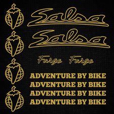 Adesivi Salsa Fargo telaio bicicletta paprika decalcomanie per bici strada forcella bmx mtb