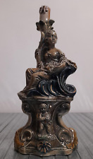 Antica bottiglia di liquore da collezione, in ceramica decorativa.