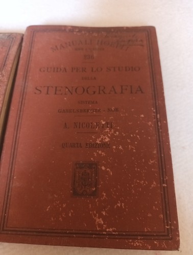Manuali hoepli stenografia - manuali,