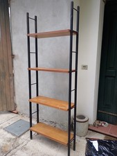 Libreria Anni 60 Design Scandiano In Metallo E Legno Di Teak