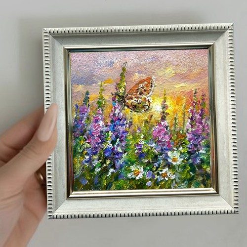 Dipinto olio originale - , fiori