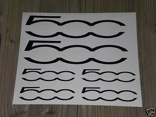 Kit adesivi fiat 500 - kit,