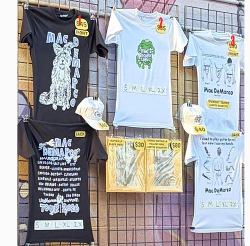 Maglietta mac demarco tour - maglietta,