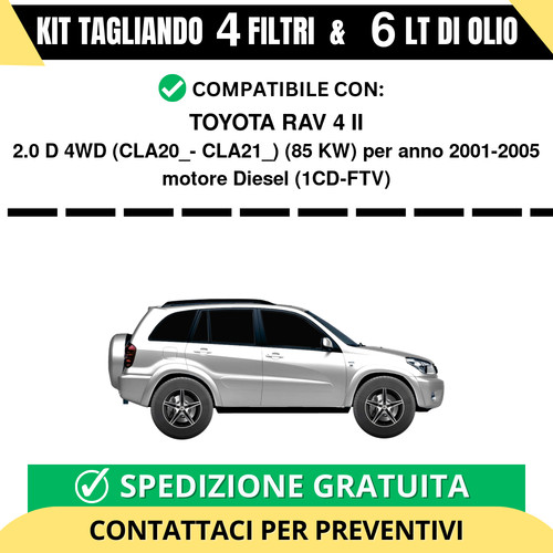Tagliando per toyota rav - per,