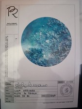 Quadro Luna Azzurra di Paola Romano.  30 Cm