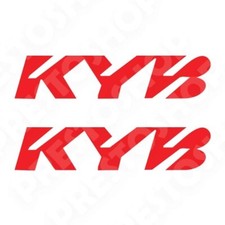 Adesivi KYB Forcelle Kayaba Moto Motard Cross Tuning Prespaziato KIT 2PZ 16CM