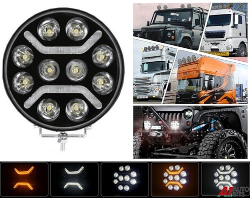 Faro rotondo led completo - faro,