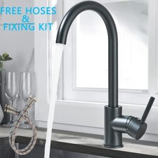 Miscelatore rubinetto cucina nero 360° monocomando canna alta plastic rubinetto