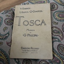 libretto opera Tosca - Giacomo Puccini - edizioni Ricordi anni '30