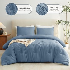 Set piumone Queen blu