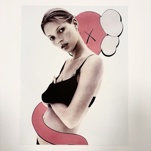 Poster litografia kaws kate - litografia,
