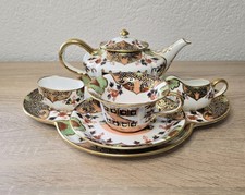 Raro servizio da tè Wedgwood in stile Imari con vassoio, circa 1920 Inghilter...