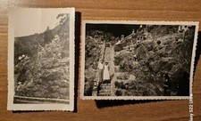 21281. Due Fotografie Passo del Bracco Roccia dei nani 1957 La Spezia 12,5x9 
