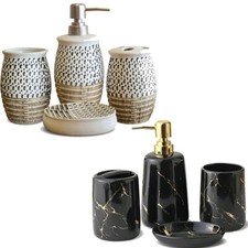 Set bagno 4 pezzi accessori