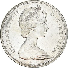 Monnaie, Canada, Elizabeth II, Dollar, 1965, Royal Canadian Mint, Ottawa, SUP