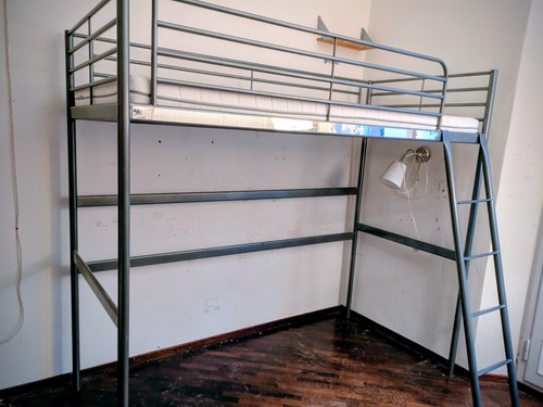 Letto soppalco singolo - letto,