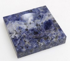 PRL) POSACENERE PORTACENERE MARMO PIETRA PREZIOSA SODALITE CENDRIER ASH-TRAY    
