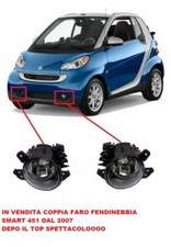 SET 2 FARO FANALE PROIETTORE FENDINEBBIA SMART FORTWOO 451 07 FARETTO ANTINEBBIA