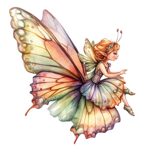 Adesivi fata farfalla - adesivi,