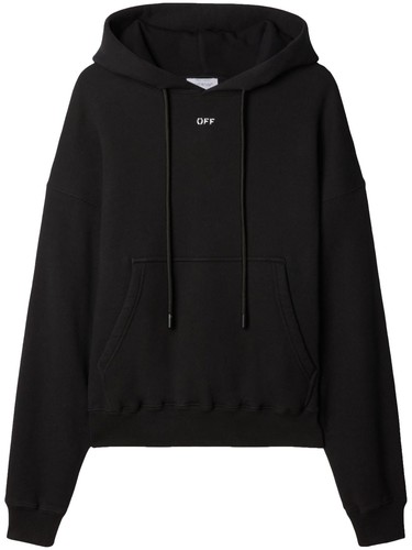 Felpa donna nero off white - felpa,