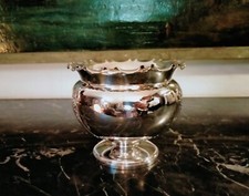 Vaso portafiori in lega argentata " Sheffield "originale d'epoca