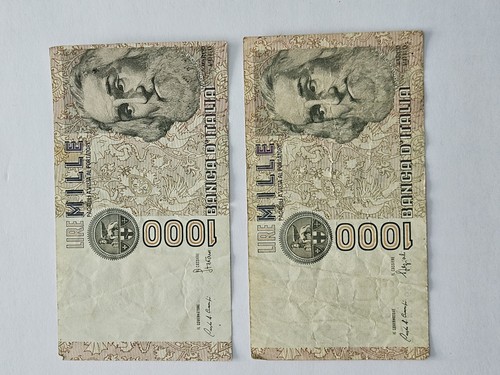 Banconote 1000 lire verdi - 2,