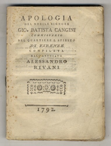 Apologia del nobile - del, signore