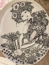 PIATTO “la Paloma” Vintage CENTROTAVOLA PORCELLANA Rosenthal BJORN WIINBLAD