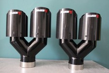 TERMINALE AUTO AKRAPOVIC Y DISASSATO, 2 PEZZI 63 MM IN E 89x2 MM OUT