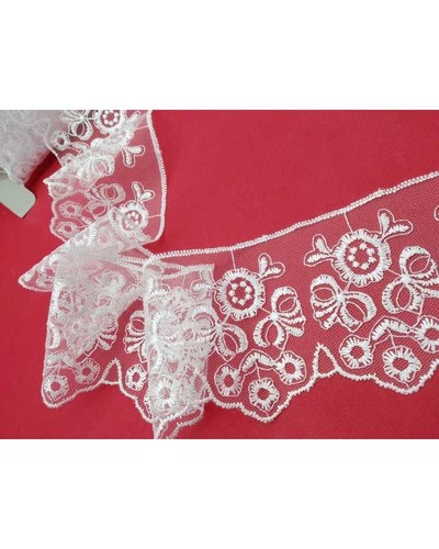 Pizzo merletto tulle ricamato - tulle,