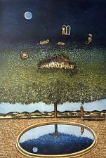 Franco Fortunato,acquaforte acquatinta colorata a mano76x56 cm