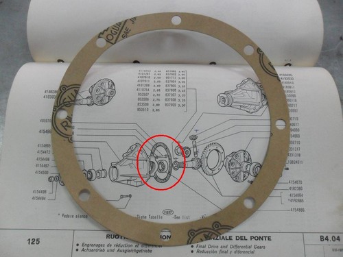 Guarnizione differenziale fiat - differenziale,