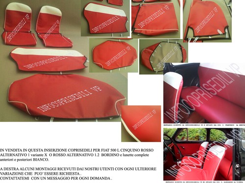 Cinquino fiat 500 rosso - rosso, 3c