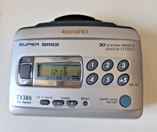 aiwa tx-386 walkman radio cassette - super bass - vintage, ottimo stato.