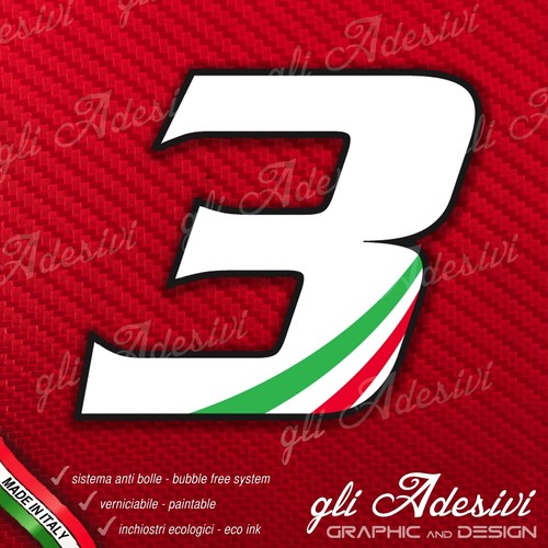 Adesivo stickers numero moto - stickers, 3