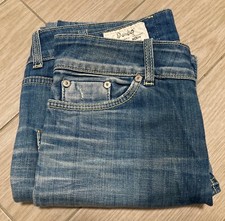 DonDup Modello Kody Blue Jeans Donna Blu Cotone Made in Italy Perfetto Tg. 30