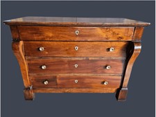 CASSETTONE IN NOCE MASSELLO IMPERO A BRETELLA EPOCA XIX SECOLO RESTAURATO