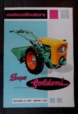 MOTOCOLTIVATORE SUPER GOLDONI MEZZI AGRICOLI FARM FATTORIA BROCHURE PROSPEKT 